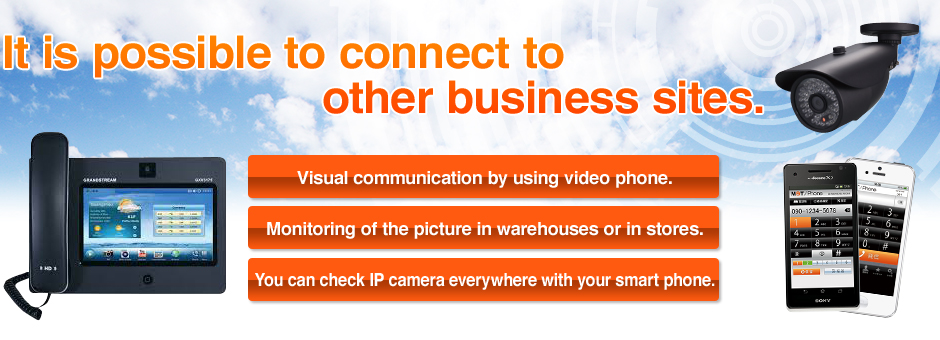 You can call your office directly with your smart phone. You can use smart phone as an extension.You can use MOT/PBX as the extension even outside by using 3G.